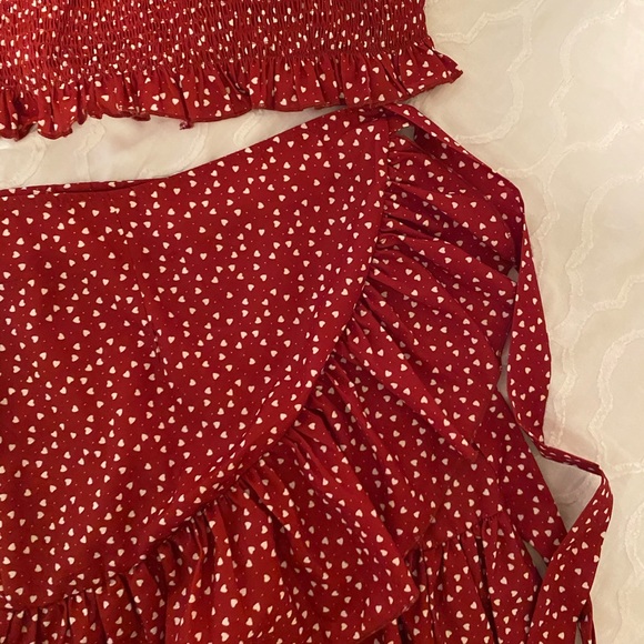 Red Two Piece Set - Picture 2 of 2